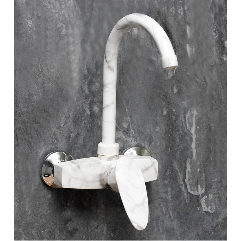 Marble White Wall (ABS) Kitchen Mixer