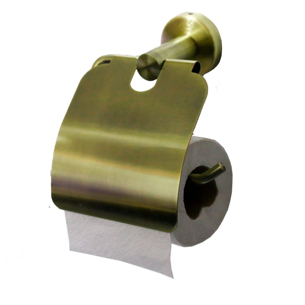 K016 Tissue Holder with Cover - Antique Brass