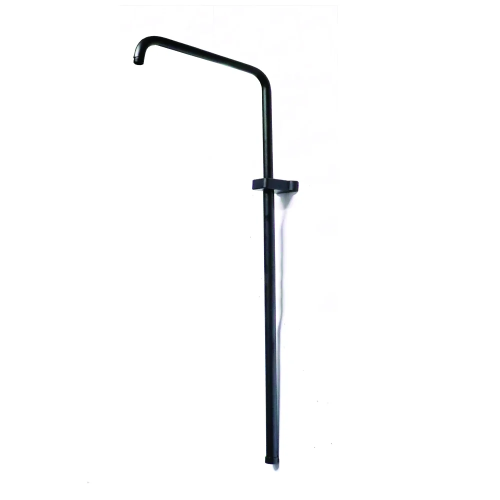 Adjustable Shower Tube Dia. 22mm, H. 115 cm, Ext. 35cm - Black