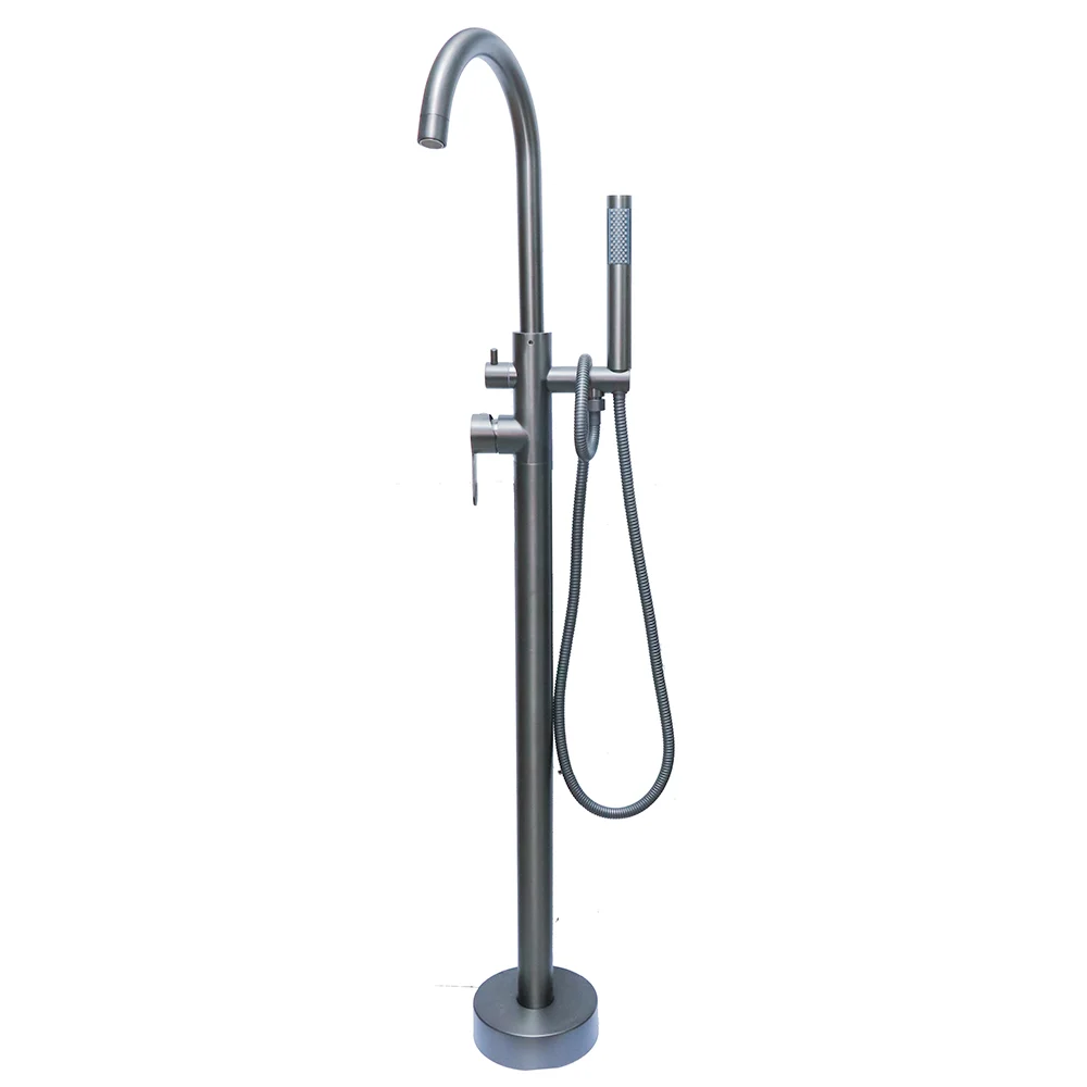 Free Standing Bathtub Mixer ( SS304 ) Gun Grey